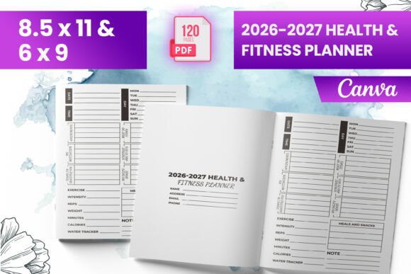 2026-2027 Health Fitness Planner KDP: Your Personalized Guide to Staying on Track