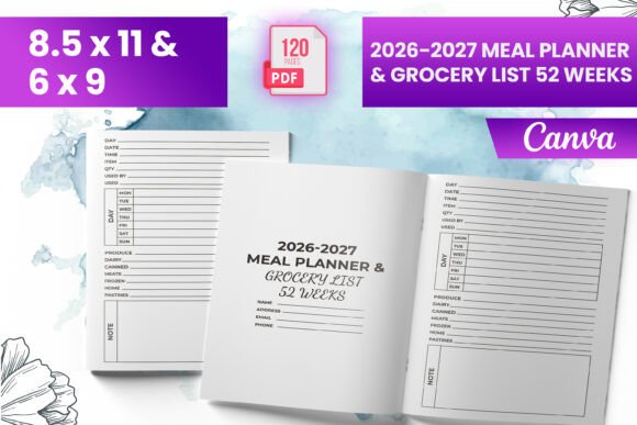 2026-2027 Meal Planner Grocery List 52: A Practical Tool for Everyday Living