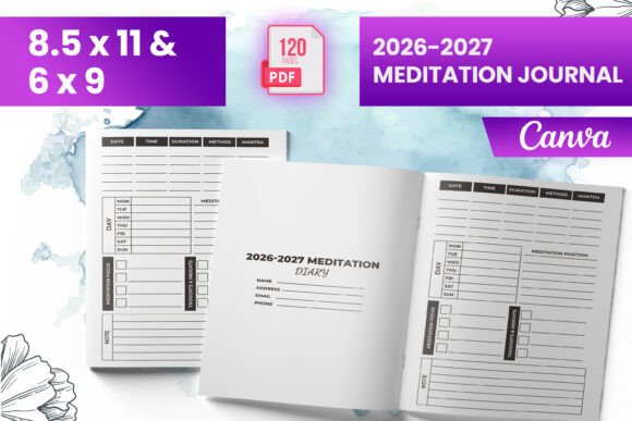 2026-2027 Meditation Journal: A Comprehensive Guide for KDP and Canva Users