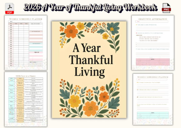 2026 A Year of Thankful Living Workbook: A Strategic Tool for Mindful Growth
