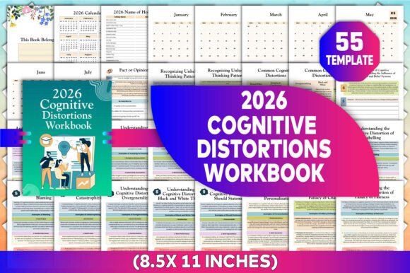 2026 Cognitive Distortions Workbook: A Tool for Mindful Self-Reflection