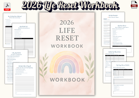 2026 Life Reset Workbook: A Gentle Path to Clarity, Healing, and New Beginnings