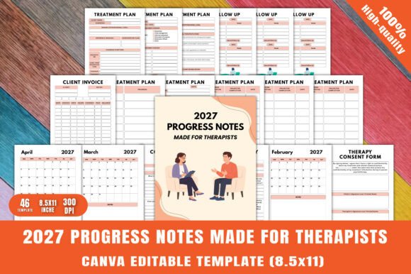 2027 Progress Notes Made for Therapists: A Comprehensive Tool for Efficient Documentation and Planning