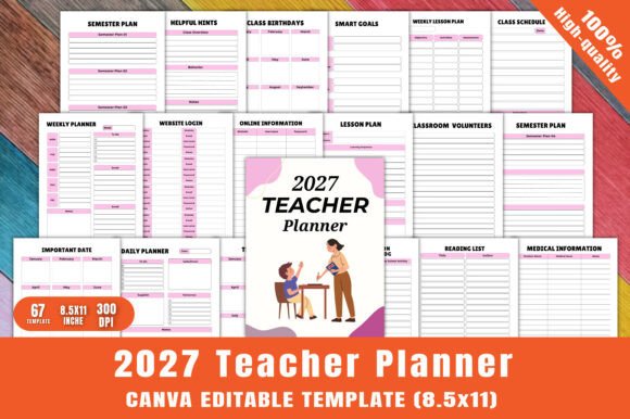 2027 Teacher Planner: Your All-in-One Tool for Effortless Planning
