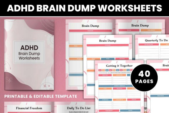 ADHD Brain Dump Worksheets: A Practical Tool for Clarity and Focus