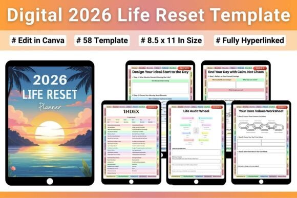 Reset Your Life with the 2026 Digital Planner